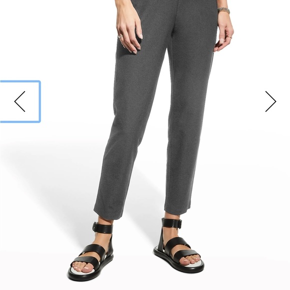 Eileen Fisher lyocell linen blend pants Flat Front Straight Leg Sz 4 - Picture 7 of 9